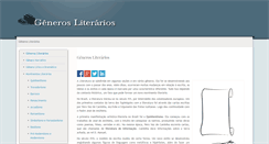 Desktop Screenshot of generos-literarios.info